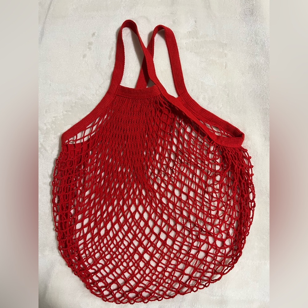 Red Fish Net Bag